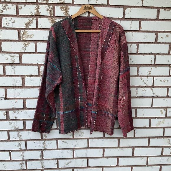 Grungy Exchange Student Jacket OSFA Nirvana Punk Stoner Hippie Boho - Picture 8 of 8